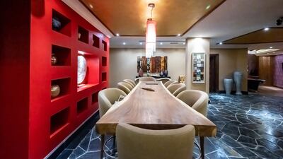 The large basement entertainment space. Courtesy The Urban Nest