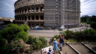 14. Rome overnight visitors this year will spend $5.6 billion, the fifth highest among European destination cities. Filippo Monteforte / AFP