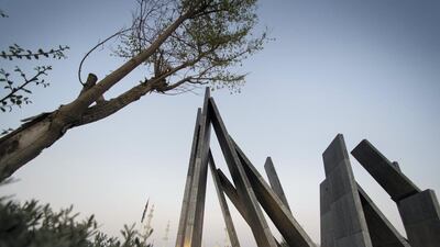 Abu Dhabi’s Wahat Al Karama memorial contains the names of each of the nation’s heroes who, from the time of the UAE’s unification in 1971, sacrificed their lives in the service of their country. Christopher Pike / The National
