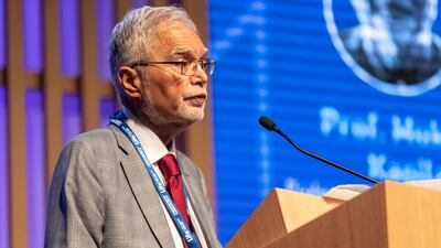 Professor Mukesh Kapila, Global Health and Humanitarian Affairs, University of Manchester and former under-secretary general with the International Federation of Red Cross and Red Crescent Societies (IFRC). Antonie Robertson/The National