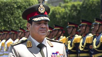 Many Egyptians have said they want Gen Abdel Fattah El Sisi to run in upcoming presidential elections. Jim Watson / AP Photo