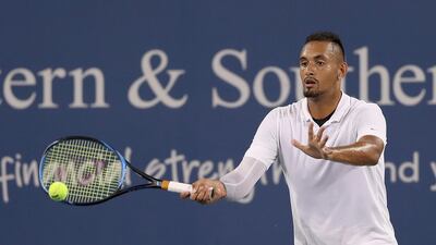 Nick Kyrgios could well have won against Karen Khachanov. instead, he lost his way mostly due to his needless row with the chair umpire. Getty Images