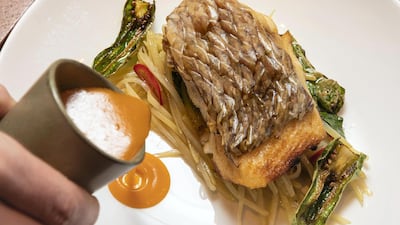 Crispy scale amadai at Indochine. Photo: Antonie Robertson / The National