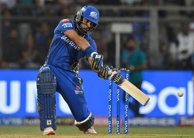 Yuvraj Singh, pictured in action for the Mumbai Indians during this year's Indian Premier League, is set to make his Abu Dhabi T10 debut playing for Maratha Arabians. AFP