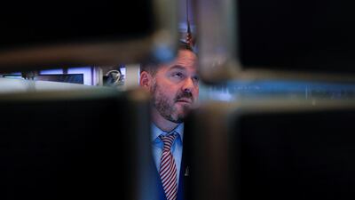 A trader on the trading floor at the New York Stock Exchange. Economic data collected before the outbreak of the Covid-19 virus showed that major economies were already beginning 2020 on a soft footing. Photo: Reuters