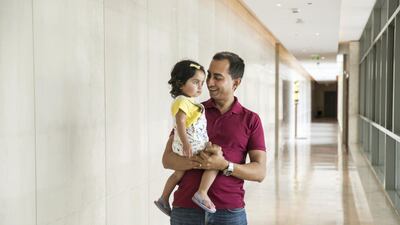 Manish Punjabi took great care when taking out a mortgage for his apartment in The Greens, which he shares with his wife and 18 month daughter. Reem Mohammed / The National