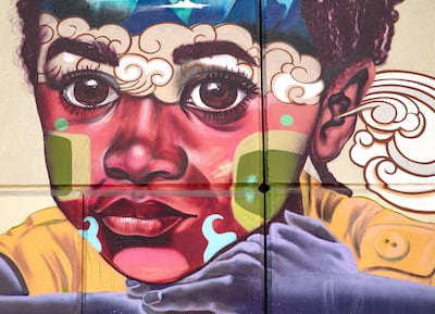 A mural by @Toonsone44 and @UAE_Grafitti_Artist. Victor Besa / The National