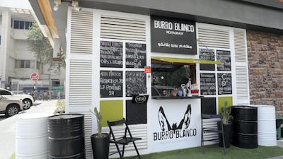 Burro Blanco is a new Mexican eatery in the backstreets of Khalidiya. Chris Whiteoak / The National
