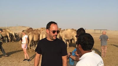 Dave Matthews enjoying the UAE Desert. Courtesy Flash Entertainment