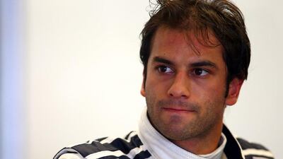Felipe Nasr of Sauber shown in the team garage during the third day of F1 winter testing in Jerez on Tuesday. Mark Thompson / Getty Images