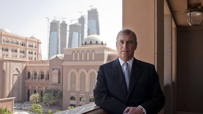 Prince Andrew, Duke of York, brought the Ptich@Palace initiative to the UAE in October. Philip Cheung/The National