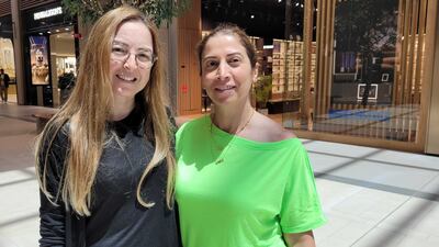Souhir Mani and Jessy Abou Souan wanted to get to the mall early to beat the crowds.