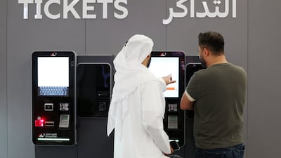 Etihad Rail's online timetable shows an increase in prices, typically for afternoon and evening services, and at weekends, across the network. Chris Whiteoak / The National