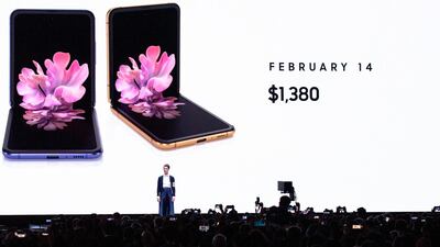 Samsung unveiled its second folding smartphone, a "Z Flip" handset with a lofty price tag aimed at "trendsetters". AFP