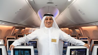 Ghaith Al Ghaith says flydubai is eyeing an order of 100 or more jets as the carrier looks to revamp its fleet in the future. Chris Whiteoak / The National