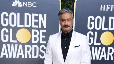 Taika Waititi, wearing Ermenegildo Zegna XXX, arrives at the 77th annual Golden Globe Awards at the Beverly Hilton Hotel on January 5, 2020. AFP