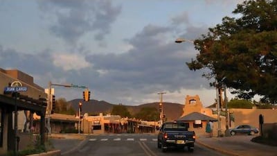 The quiet streets of Silver City, New Mexico.