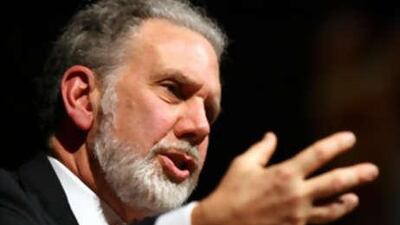 John Sexton, the president of New York University, speaking at Emirates Palace earlier this year during a conference on school leadership.