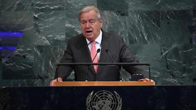 UN Secretary General Antonio Guterres. AFP