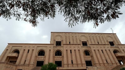 One of former Iraqi dictator Saddam Hussein's palaces in the Babylon Tourist Resort in the Babil Governorate in central Iraq. All photos: AFP