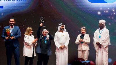 Arab Hope Makers are recognised at a previous ceremony in Dubai. Courtesy: Arab Hope Makers