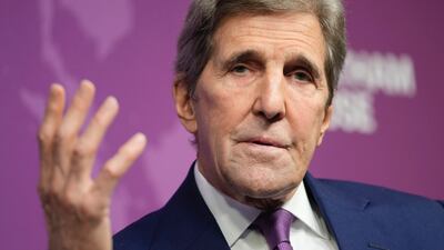 US Special Envoy for Climate John Kerry spoke at conference hosted by Chatham House in London. AP