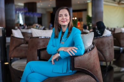 Abu Dhabi Department of Culture and Tourism launches the Emirati Dhiyafa Standards Framework for hotels. Catalina Susan, General Manager of Marriot Hotel Al Forsan, Abu Dhabi. Victor Besa / The National