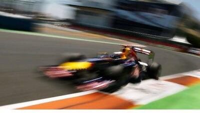 Red Bull Racing's Sebastian Vettel lead from start to finish at the Valencia Street Circuit yesterday.