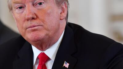 US President Donald Trump at his Mar-a-Lago estate in Florida. AFP