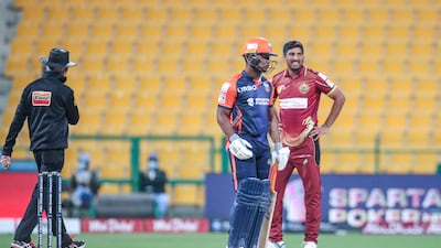 1). Evin Lewis (Delhi Bulls) - 216 runs; 242.69 strike rate. Unfortunately for Delhi he only stayed for a good time and not a long time in the final. Hit his first ball for six, but did not stick around past the third over. He had been destructive at the top of the order. All photos Courtesy Abu Dhabi Cricket