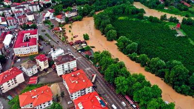 Floods in Bartin, Turkey. AP