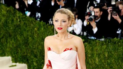 Blake Lively, in Burberry, attends the Met Gala at the New York Metropolitan Museum of Art in New York, US, on May 2, 2016. EPA