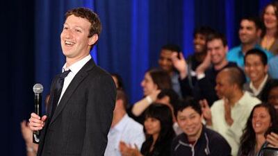 Mark Zuckerberg, the chief executive of Facebook, is the focus of the movie The Social Network.