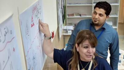 Staff from the National Centre for Rehabilitation are holding workshops on drugs for teachers of 12- to 14-year-olds in Abu Dhabi.