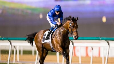 Ghaiyyath and jockey William Buick are targeting victory in the Group 1 Eclipse Stakes on Sunday. Erika Rasmussen fo The National
