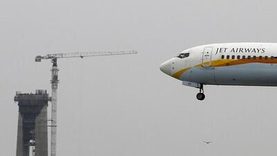 Etihad Airways acquired a 24 per cent stake in Jet Airways for US$379 million. Adnan Abidi / Reuters