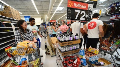 Residents shop at a Wal-Mart Super Store. AFP