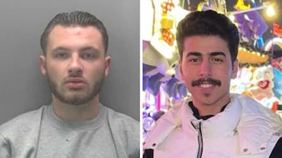 Chas Corrigan, left, has been found guilty of murdering Saudi student Mohammed Algasim. Photo: Cambridgeshire Constabulary
