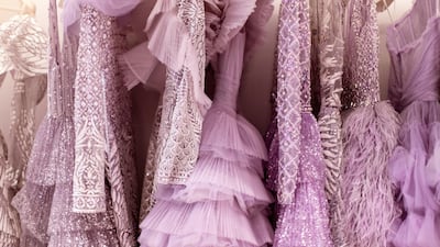 For now, that signature Cinco style is being celebrated in a retrospective, which started at the Savannah College of Art and Design’s Museum of Fashion + Film on Thursday, October 3. “Designers who’ve previously exhibited there are Vivienne Westwood, Guo Pei and Dior,” he says, a look of bewilderment and awe flickering across his face. The display will feature designs worn by Cinco’s celebrity clientele, such as Rai’s two noteworthy Cannes gowns.