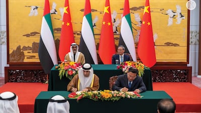 Sheikh Khaled witnessed the signing of several preliminary agreements the previous day