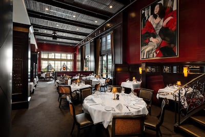 The Gotham Steakhouse at the St Regis Hotel, Vancouver, Canada. St Regis Hotel