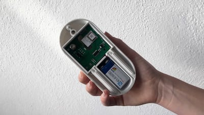 The odour detector sends a signal to alert neighbours and passers-by that someone has died inside a property.