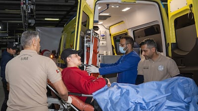 The UAE's floating hospital in the Egyptian port of Al Arish admits 10 more patients from Gaza. Wam