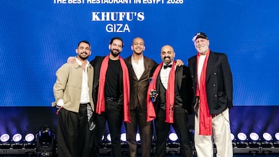 Egypt restaurant Khufu's was named No 1 at Mena's 50 Best Restaurants for 2026. Photo: Mena's 50 Best Restaurants