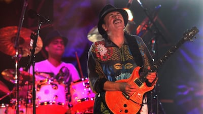 Carlos Santana and his band will return to the Dubai Jazz Festival in 2016 after last selling out their performance at the 2014 Dubai Jazz Festival. Marco Ugarte / AP photo