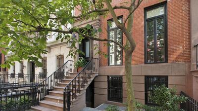 This townhouse at 110 West 13th Street, in Greenwich Village, New York, is on the market for $12.9 million. Courtesy Leslie Garfield