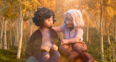 Mabel's relationship with Grandma Tanaka is a change that came later in the film's production to make the character more likable. Photo: Disney