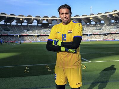Iraq goalkeeper Mohammed Kassid was part of the history-making squad that triumphed in the 2007 Asian Cup and he is hoping to repeat the feat as captain. Victor Besa / The National