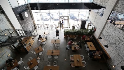 Arnel and Lopez wanted to create a casual cafe with great coffee, great food and great atmosphere, and opened Tom & Serg in a warehouse in Al Quoz. Pawan Singh / The National