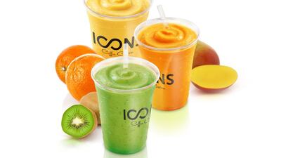 Fruit Boosts come in four flavours – kiwi, mango, orange and pineapple.